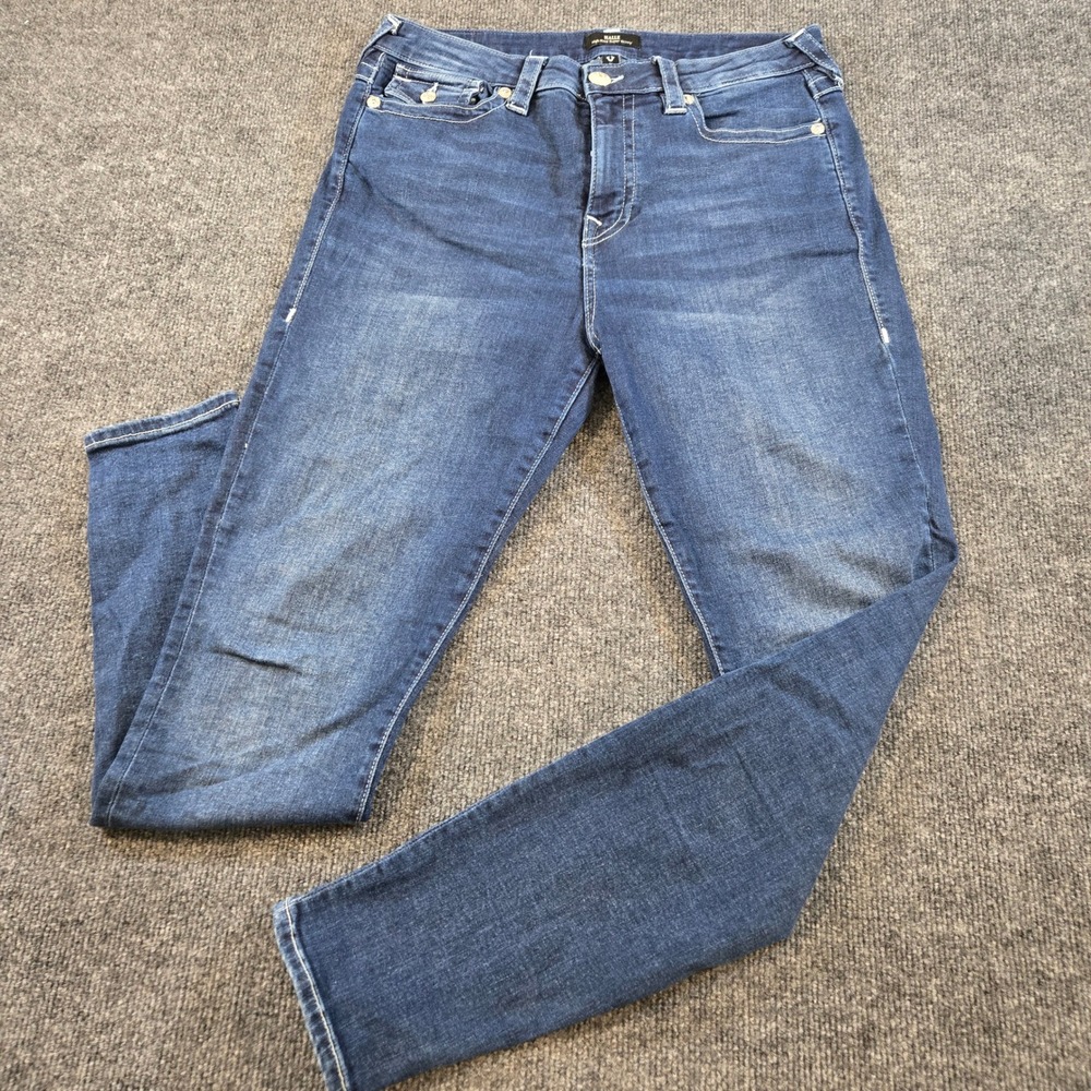 True Religion Halle High Rise Super Skinny Jeans Womens 31 Dark Wash BaddieStyle